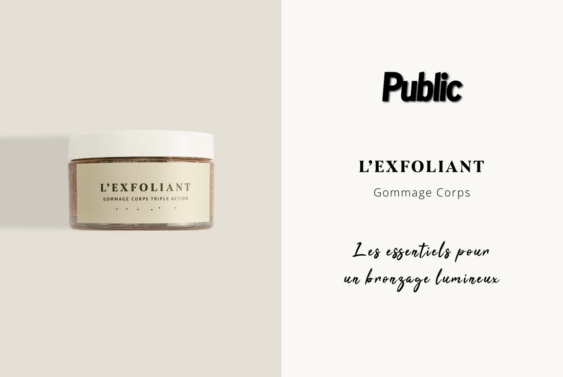 L'exfoliant dans les colonnes du magazine Public