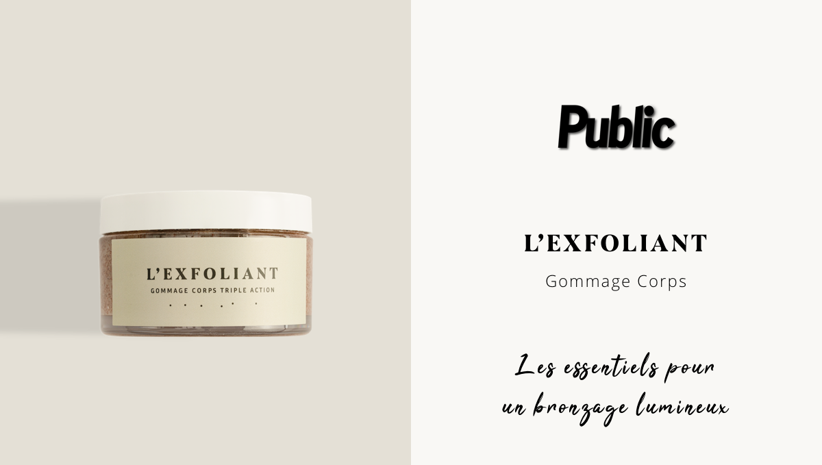 L'exfoliant dans les colonnes du magazine Public