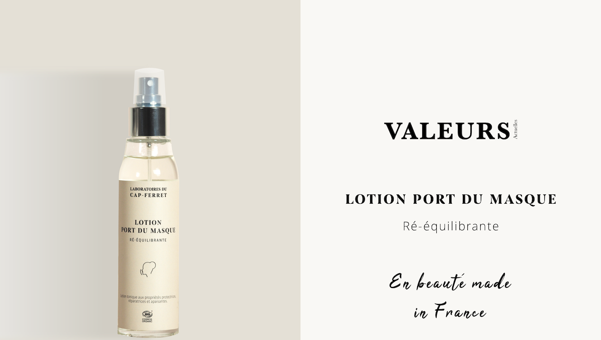 La Lotion Port du Masque dans Valeurs Actuelles